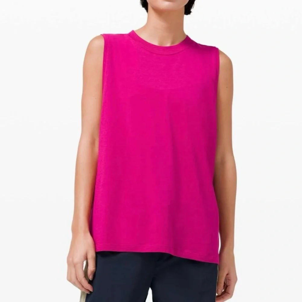LULULEMON Ripened Raspberry All Yours Tank Active Workout Gym Muscle Top Size 12
